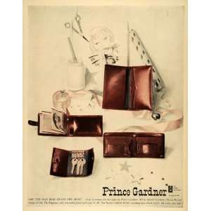  1949 Ad Prince Garner Cowhide Breast Pocket Wallet Key 