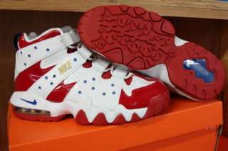 Nike Air Max CB `94 White Red Blue Boys Sneakers Sz 6  
