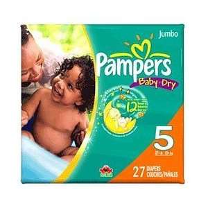  Pampers Baby Dry Size 5 Jumbo Size 4X27 Baby