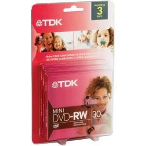  TDK DVD R28L3 2.8GB Mini DVD R Disc for Camcorder 