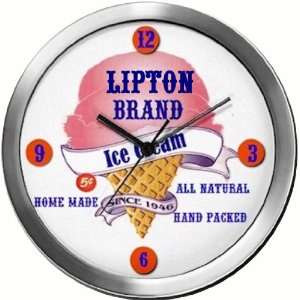  LIPTON 14 Inch Ice Cream Metal Clock Quartz Movement 
