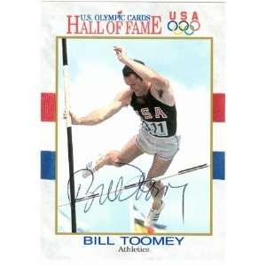  Bill Toomey Autographed/Hand Signed card (Decathlon 