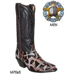  Star Boots Hand Tooled Crosses M7065 