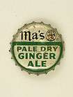   Mas Old Fashioned Ginger Ale Cork Crown Cone Top Can Catawissa PA