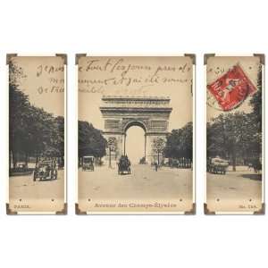  Uttermost 23 Arc De Triomphe Champs Elysees S/3