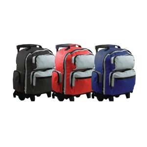  18 Two Tone Rolling Backpack, Case Pack 6 Office 