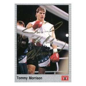  Tommy Morrison Autographed 1991 AW Sports Card Sports 