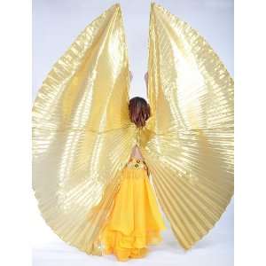  AQY Beautiful Gold Handmade Belly Dance Costume opening 
