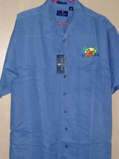 Tony The Tiger Keebler Elf Blass Tropical Embroidered Camp Golf Polo 