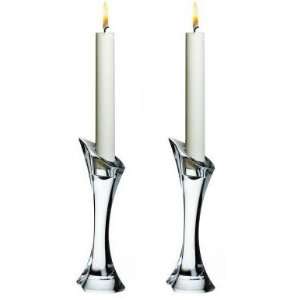  Orrefors 6533602 Drop Small Candlestick   2 Pack