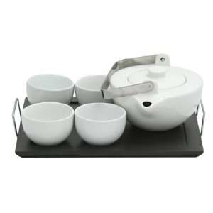 Inspiration Ceramic White Tea Set Grocery & Gourmet Food
