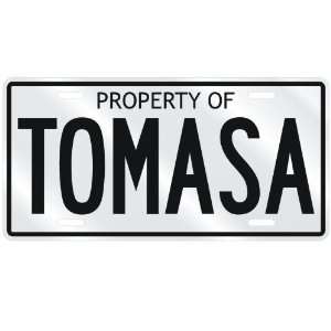  NEW  PROPERTY OF TOMASA  LICENSE PLATE SIGN NAME 