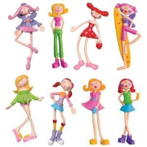  Toysmith Bendi Dolls 8 Pack Toys & Games