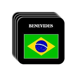  Brazil   BENEVIDES Set of 4 Mini Mousepad Coasters 
