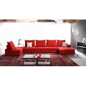  Vig Furniture Toledo   Contemporary Fabric Sectional Sofa 