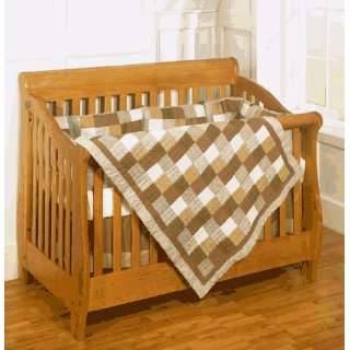   , Neutural Tones Patchwork, 4 piece crib quilt baby bedding set Baby