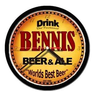  BENNIS beer and ale cerveza wall clock 