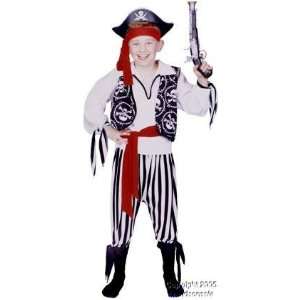  Kids Buccaneer Pirate Costume (SizeLarge 12 14) Toys 