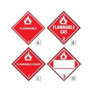  NMC Vinyl DOT Vehicle Placards for Flammables Industrial 