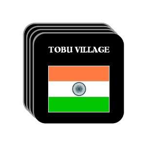  India   TOBU VILLAGE Set of 4 Mini Mousepad Coasters 