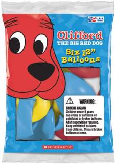 These Clifford The Big Red Dog printed latex balloons are a perfect 