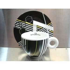 Illy 2010 Rehberger Curves Stripes Lights & Colors Cappuccino Cup 
