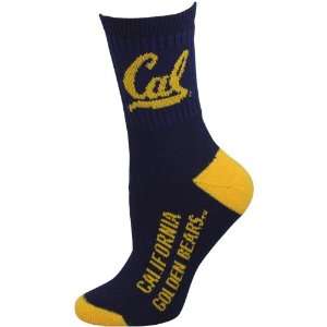  NCAA Cal Bears Womens Dual Color Team Logo Crew Socks 