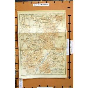    1921 Map Street Plan Vororte Von Berlin Germany