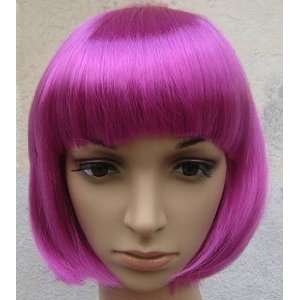  Fashion Short Hair Wig Color Bobo Head Ball Head Magenta 