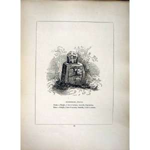  1856 Cross Churchyard Gulval Cornwall Blight Print