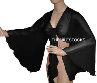 TMS Multi Flair Wrap Top Choli Belly Dance Club Costume  
