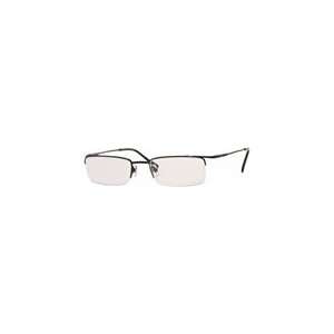   Black Titanium Semi Rimless Eyeglasses 51mm