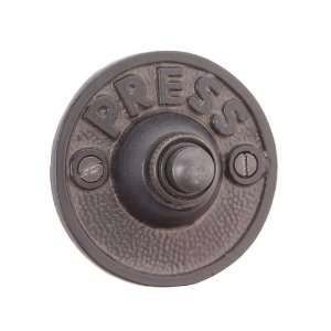  Doorbell Button Black Powder Coat 2 9/16