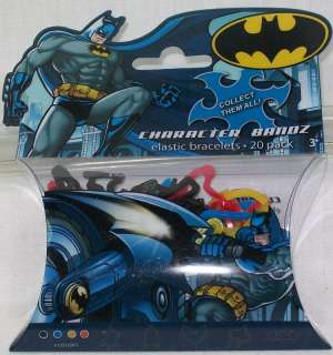 DC Batman Character Bandz Elastic Bracelet 20pk *New  