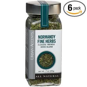 Urban Accents Normandy Fine Herbs, 0.7 Ounce Bottles (Pack of 6)