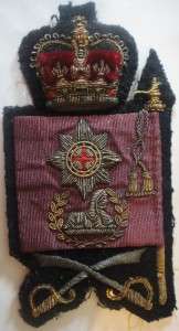 British Bullion Color Sergeant Arm Badge  