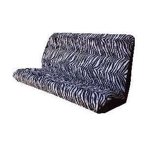 Car Truck SUV Zebra Black White Rear Bench or Small Truck Seat Covers 