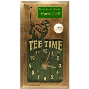 Tee Time Golf Clock Personalized 