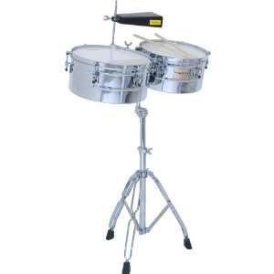  Chrome shell Timbales   13 & 14 Musical Instruments