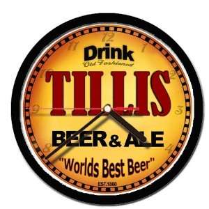  TILLIS beer and ale cerveza wall clock 