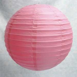  Round Paper Lantern 12   Pink