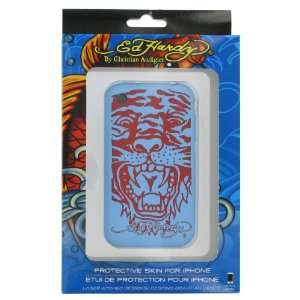  Blue with Red Tiger Design (Licensed by Ed Hardy) Silicone 