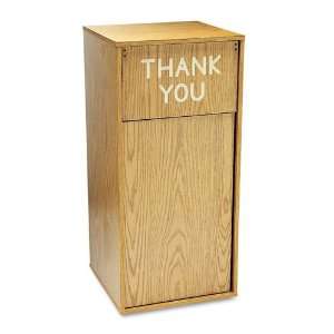   Push door can be hung to display the words THANK YOU, or reversed for