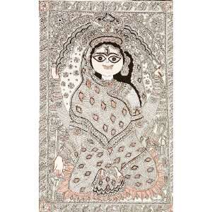  Bhuvaneshwari   She Whose Body is the World   Madhubani 