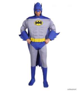 NWT~MENS Adult ~BATMAN Muscle Chest Deluxe~Halloween Costume sz S by 