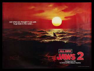   CineMasterpieces SUBWAY 2SH OCEAN MOVIE POSTER RED WATER SHARK 1978