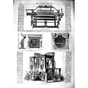  1851 HARRISONS POWER LOOM STEAM ENGINE PRISMATIC TUBES 