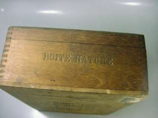 Rare Turks Head Club Providence RI Wooden Cigar Box  