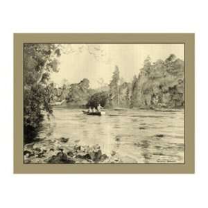  On the River IV by Ernest Briggs 14x11