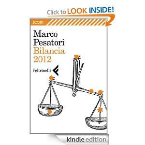 Bilancia 2012 (Italian Edition) Marco Pesatori  Kindle 